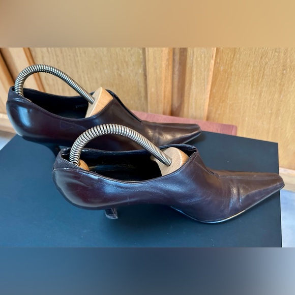 Donald J Pliner Lyndie Leather Ankle Booties in Brown sz 7 - Picture 9 of 12